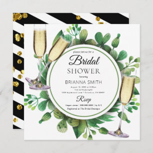 Belle verdure Invitation de douche nuptiale