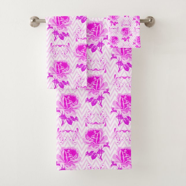 Belle Vintage florale pourpre (En situation)