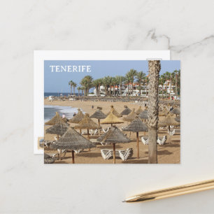 Belle vue de la plage de Tenerife Carte postale !