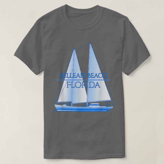 Belleair Beach Florida Coastal Nautical Sailing Sa T-Shirt (Design vorne)