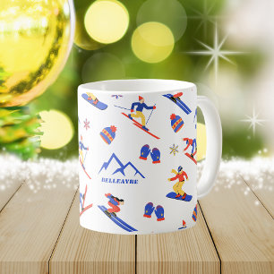 Belleayre New York Ski Snowboard Muster Kaffeetasse