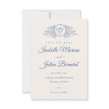 Bellefontaine – Französisch Blau Hochzeit Save the