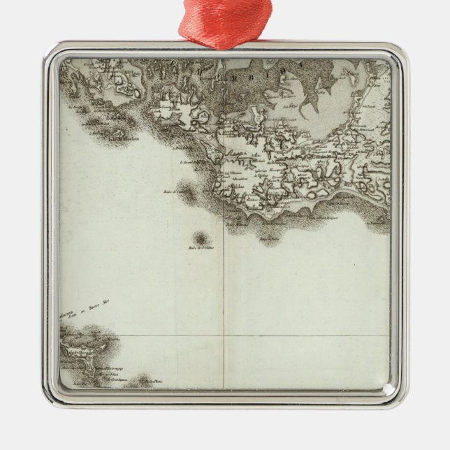 BelleIsle Ornament Aus Metall (Vorne)