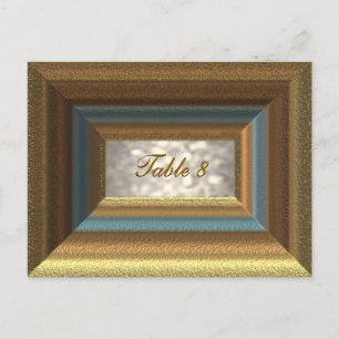 Bellemare-Tischnummer Postkarte