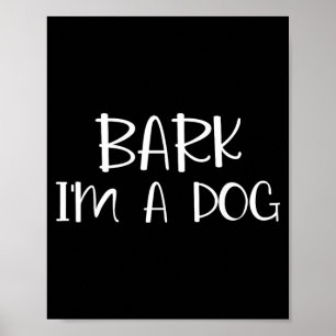 Bellen Ich bin ein fauler Hund Halloween Kostüm Poster