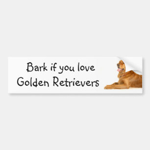 Bellen Sie wenn Sie Liebe goldene Retriever Autoaufkleber