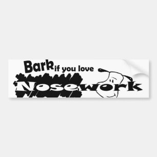 Bellen Sie wenn Sie Liebe nosework Autoaufkleber