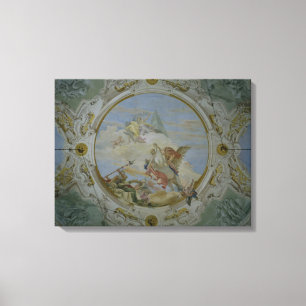 Bellerophon, das Pegasus, c.1746-47 (Fresko, Leinwanddruck