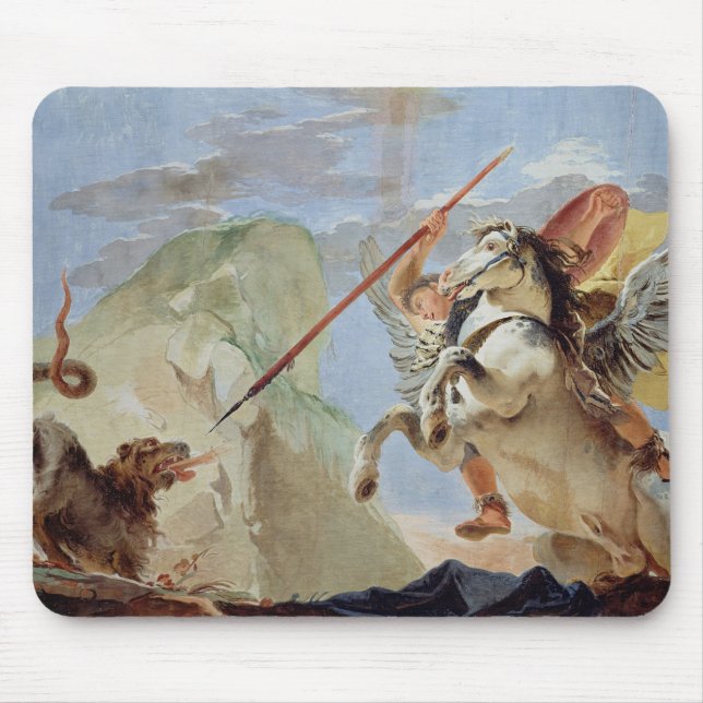 Bellerophon, reitenpegasus, die Chimären tötend, Mousepad (Vorne)