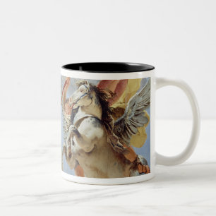 Bellerophon, reitenpegasus, die Chimären tötend, Zweifarbige Tasse