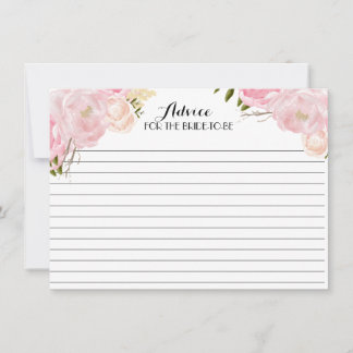 Belles cartes de conseil florales roses
