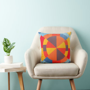 Belles couleurs vives ! Coussin de jet