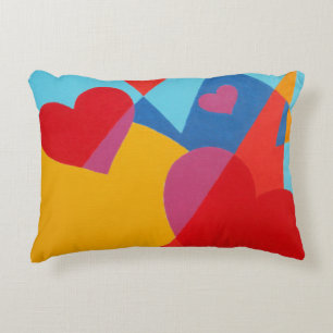 Belles couleurs vives ! Coussin décoratif