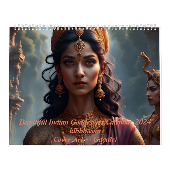 Belles déesses indiennes 2024 Calendrier (Protection)