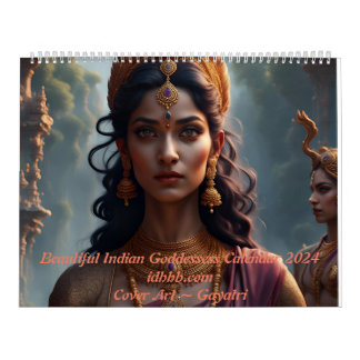 Belles déesses indiennes 2024 Calendrier