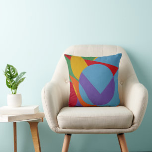 Belles et Vibrantes Couleurs! Coussin de jet
