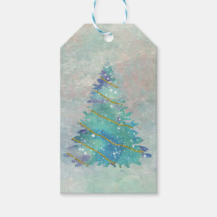 Belles étiquettes cadeaux d'arbre de Noël