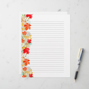 Belles Feuilles Automne - Papier à lettres