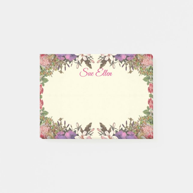 Belles fleurs 987 Notes post-it (Devant)