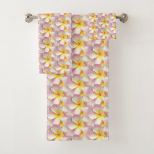 Belles fleurs de frangipanier Plumeria pastel