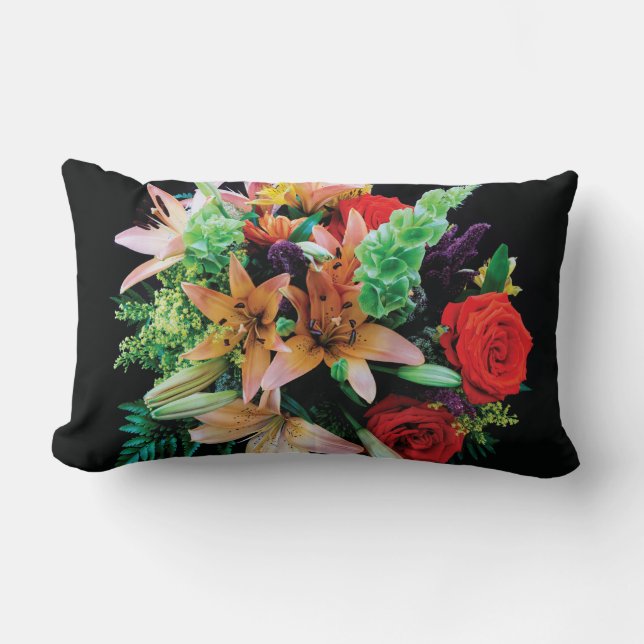 Belles Fleurs Jeter Oreiller (Recto)