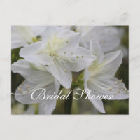 Belles invitations à la douche nuptiale fleurie