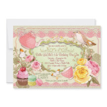 Belles invitations à la fête du thé