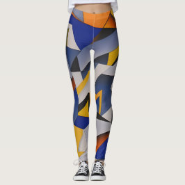 Belles Leggings d'Art Abstrait