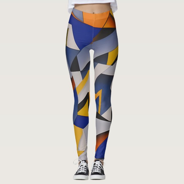 Belles Leggings d'Art Abstrait (Devant)