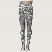 Belles Leggings d'Art Abstrait Traditionnel