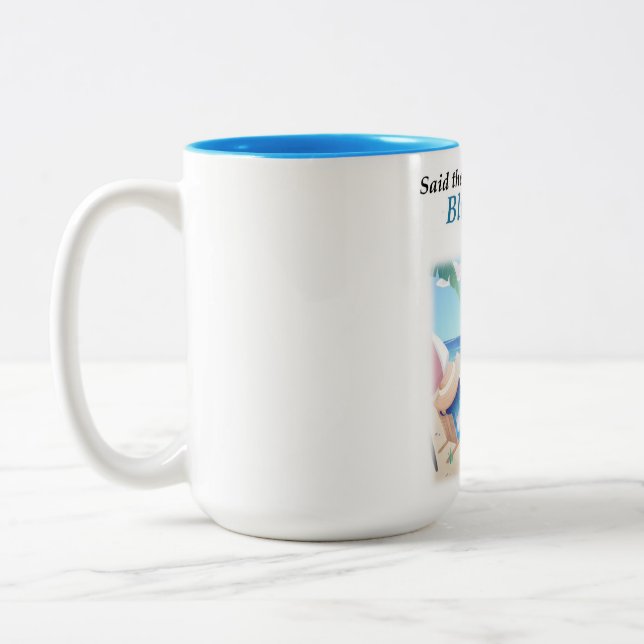 Belle's Mug - "Dit la Dame avec les cheveux bleus" (Gauche)