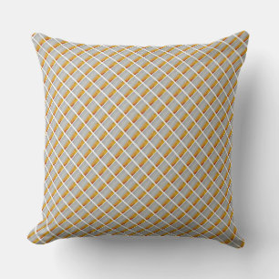 Belles nuances de bleu et de Coussin Motif orange