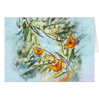 belles papillons et carte horizontale de bataille