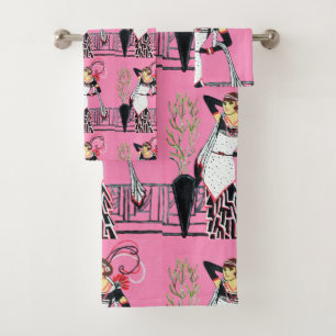 Belles serviettes de bain pour femme