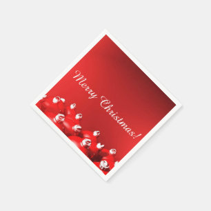 Belles serviettes en papier de Noël joyeux!