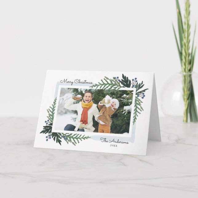 Belles vacances - carte de voeux de photo de Noël (Devant)