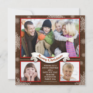 belles vacances d'hiver salutations cartes photos