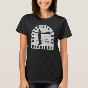 Belleville Lake Eisangeln Michigan T-Shirt