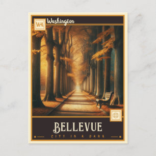 Bellevue, Washington  Historische Postkarte