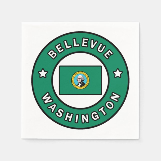 Bellevue Washington Serviette (Vorderseite)