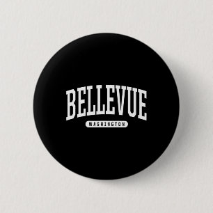 Bellevue Washington Urlaub College Style Wa Usa Button