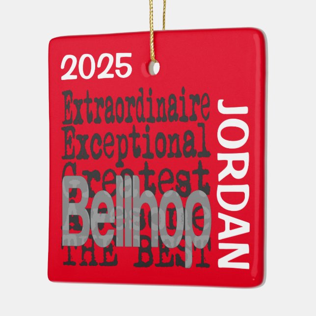 Bellhop Extraordinaire CUSTOM Keramikornament (Links)
