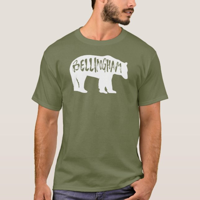 Bellingham Washington Bear T-Shirt (Vorderseite)