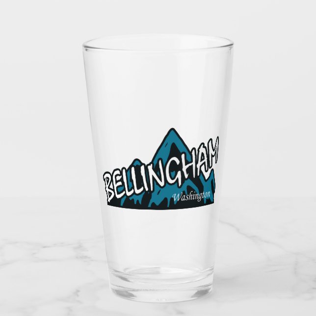 Bellingham Washington Berge Glas (Vorderseite)