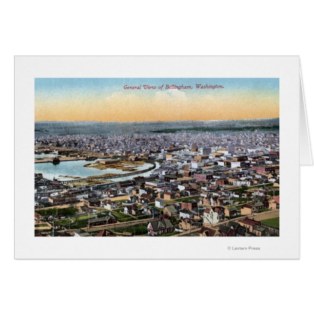 Bellingham, Washington - Luft aus der Stadt (Vorderseite (Horizontal))