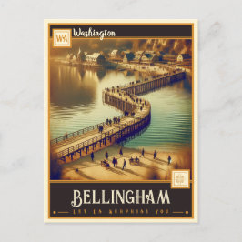 Bellingham, Washington| Vintag Postkarte