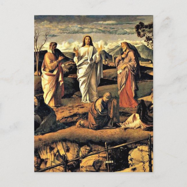 Bellini: Die Verklärung Christi Postkarte (Vorderseite)