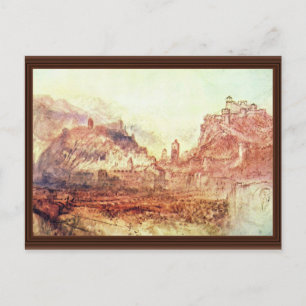 Bellinzona aus dem Süden von Turner Joseph Mallord Postkarte