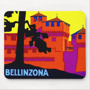 Bellinzona Schweiz 1925 Mousepad