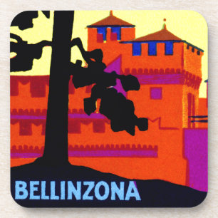 Bellinzona Schweiz 1925 Untersetzer